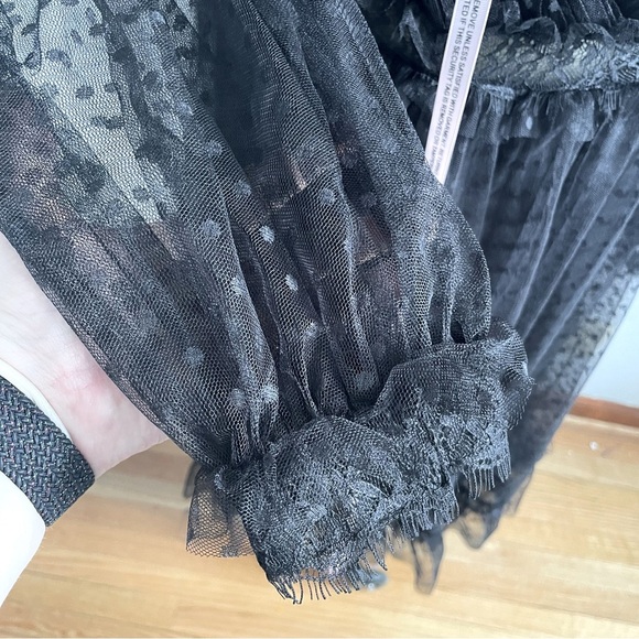 Mac Duggal 68567 Plus Size Long Sleeve Formal Midi Dress- Black- Size 20W - Picture 6 of 12